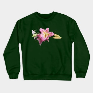 Lovely Pink Lilies Crewneck Sweatshirt